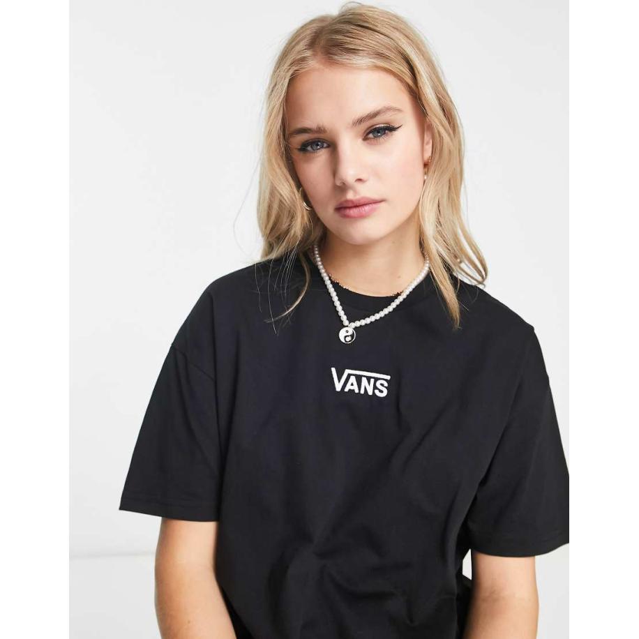 Vans Flying V Oversized T-shirt in zwart Zwart