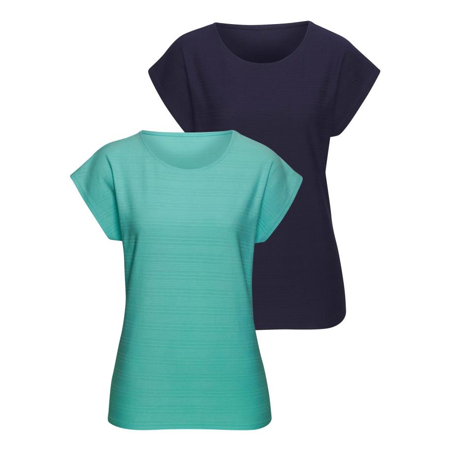VIVANCE VIVANCE Shirt navy / turquoise -