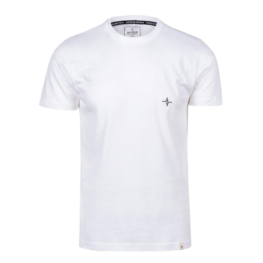 SPITZBUB Shirt beige / zwart / wit Wit