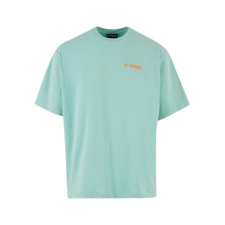 2Y Studios Shirt Thoughts turquoise / donkeroranje