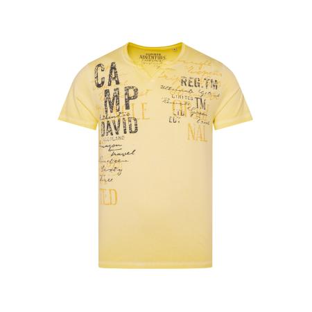 Camp David CAMP DAVID Shirt geel / lichtgeel / zwart