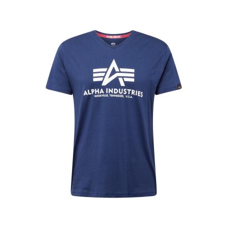 ALPHA INDUSTRIES Shirt navy / wit