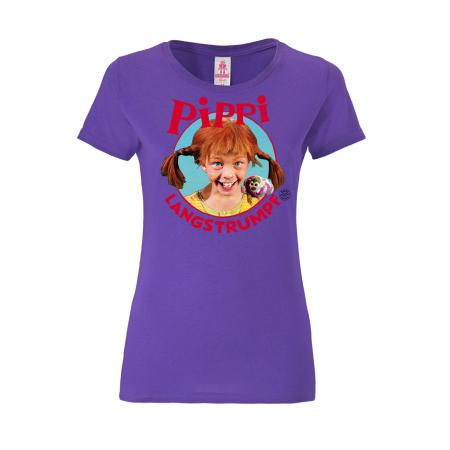 LOGOSHIRT Shirt blauw / bruin / lila / rood