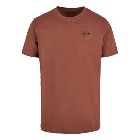 mister tee Mister Tee Shirt Espresso roestbruin / zwart / wit