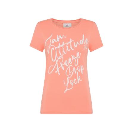 Deha DEHA Shirt oranje / wit