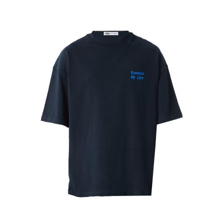 VAMOS CLO Shirt Mallow blauw gemêleerd / grijs gemêleerd / zwart