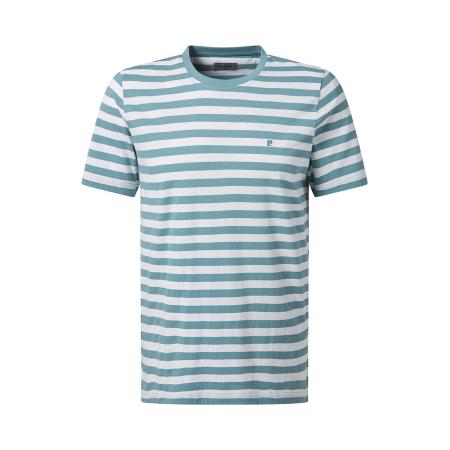 Pierre Cardin PIERRE CARDIN Shirt turquoise / wit