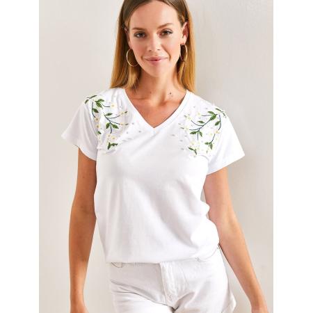 Bianco Lucci Bianco Lucci Shirt geel / groen / spar / wit