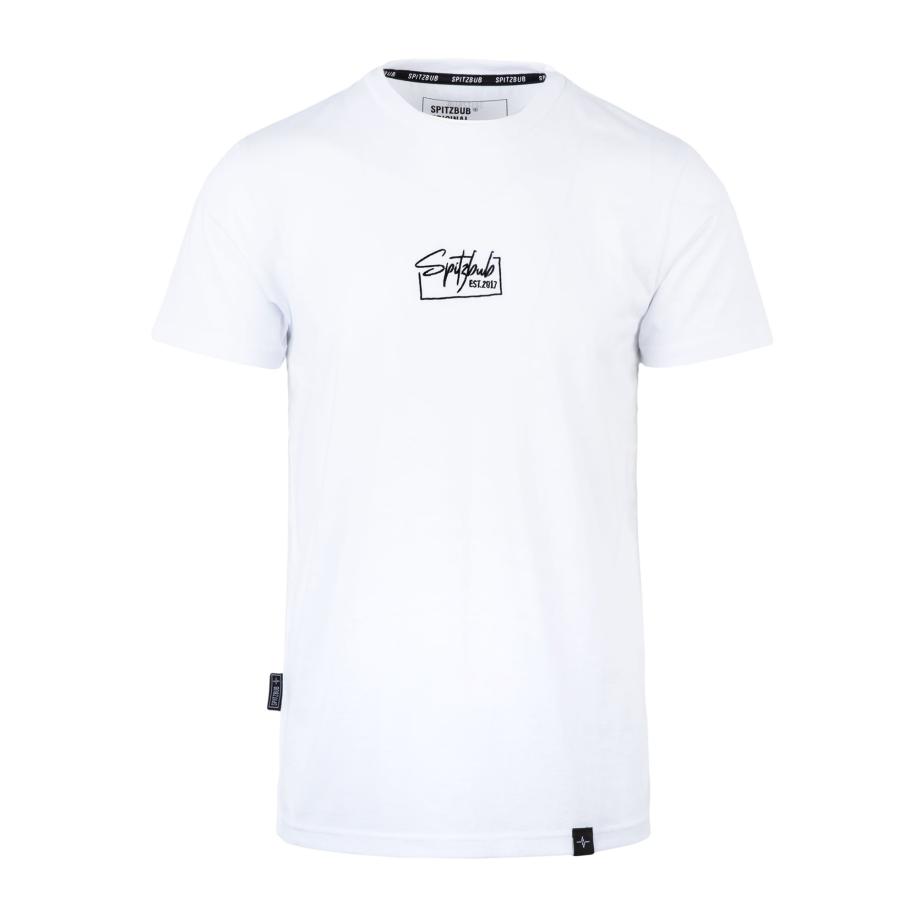 SPITZBUB Shirt signature zwart / wit Wit