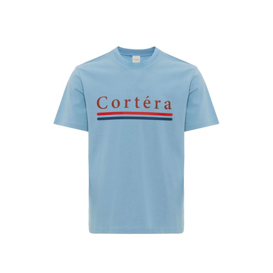 Cortera Cortera Shirt Armando lichtblauw / gemengde kleuren -