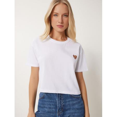 Happiness İstanbul Happiness İstanbul Shirt oranje / zwart / wit