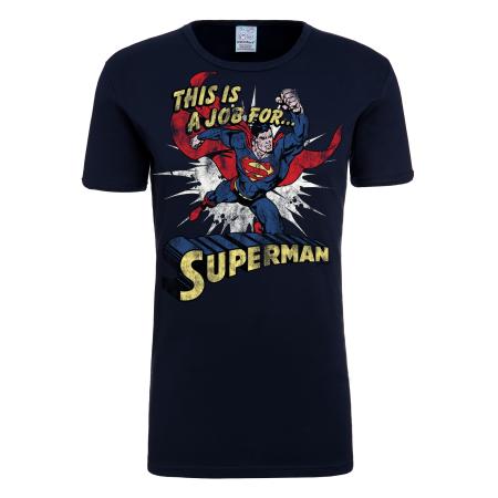 LOGOSHIRT Shirt Superman donkerblauw / gemengde kleuren