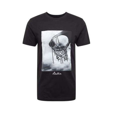 Mister Tee Shirt Ballin 2.0 donkergrijs / zwart / wit