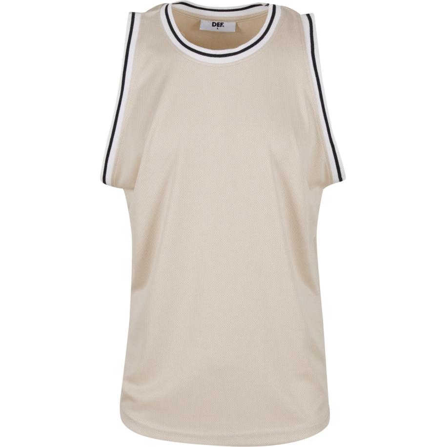 DEF DEF Shirt lichtbeige / zwart / wit -