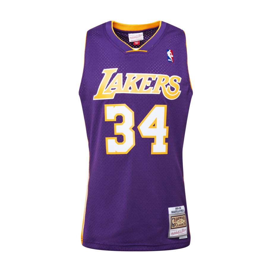 Mitchell & Ness Mitchell & Ness Shirt LA LAKERS - NBA SWINGMAN geel / donkerlila / wit -