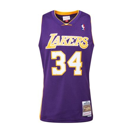Mitchell & Ness Mitchell & Ness Shirt LA LAKERS - NBA SWINGMAN geel / donkerlila / wit