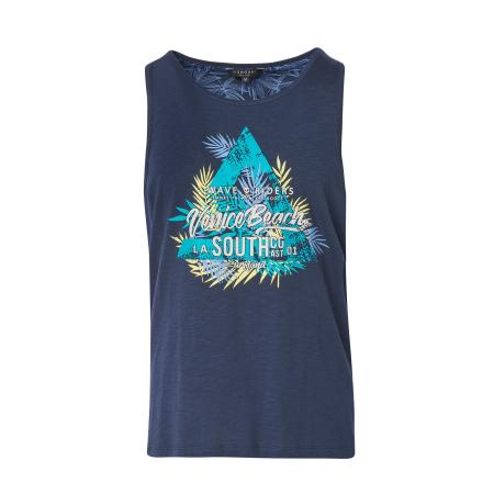 KOROSHI KOROSHI Shirt navy / turquoise / lichtgeel