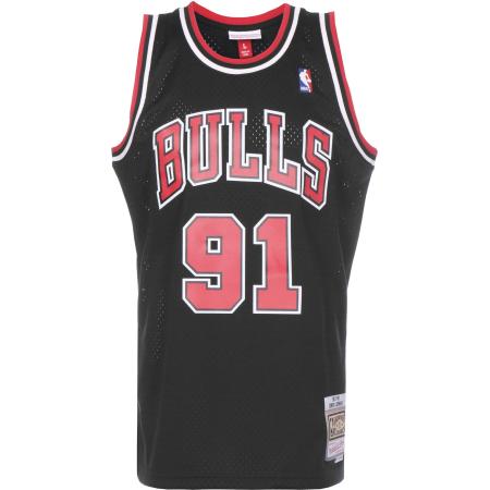 Mitchell & Ness Mitchell & Ness Shirt Dennis Rodman rood / zwart / wit