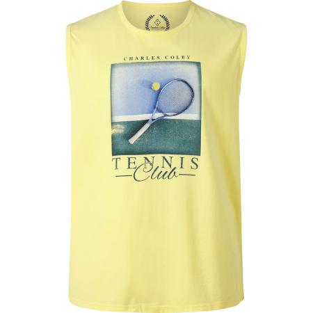 Charles Colby Tanktop geel, Print