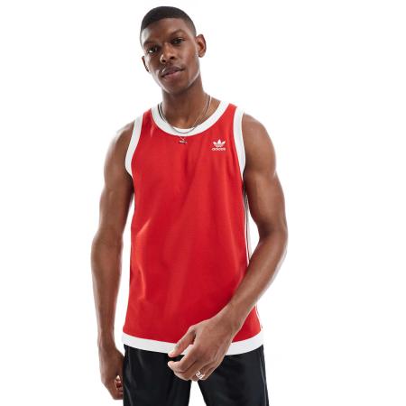 adidas Originals - Adicolor - Hemd van nep geperforeerd mesh in echt goud