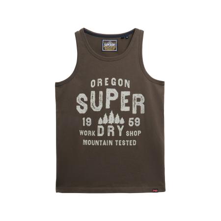 Superdry Shirt Work Shop zwart / offwhite