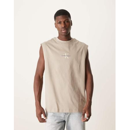 Calvin Klein Jeans - Hemdje met monologo in stone-Neutraal