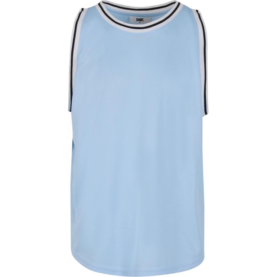 DEF DEF Shirt lichtblauw / zwart / wit -