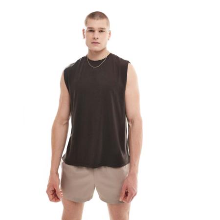 4505 - Icon - Sneldrogend performance pump trainingshemd van jersey in donkerbruin