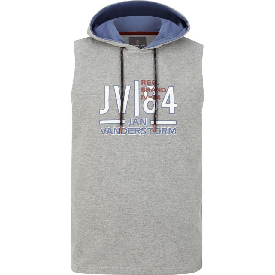 Jan Vanderstorm Tanktop grijs, Bedrukt Grijs