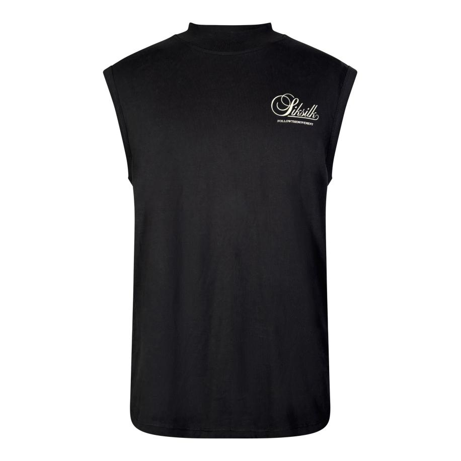 SikSilk SikSilk Shirt zwart / wit -