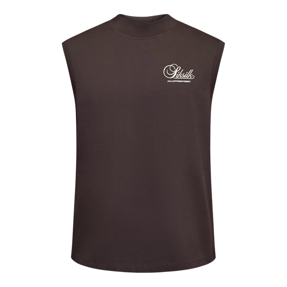 SikSilk SikSilk Shirt bruin / wolwit -