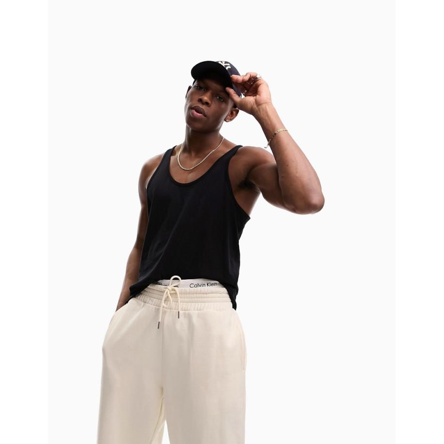 ASOS DESIGN hemdje in zwart Zwart