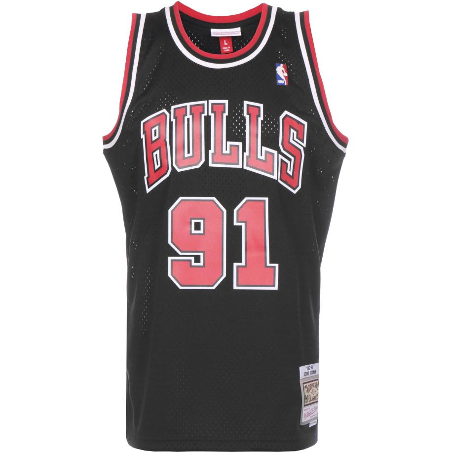 Mitchell & Ness Mitchell & Ness Shirt Dennis Rodman rood / zwart / wit -