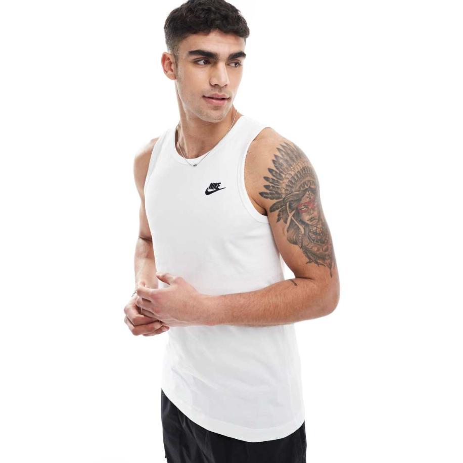Nike - Club - Tanktop in wit Wit