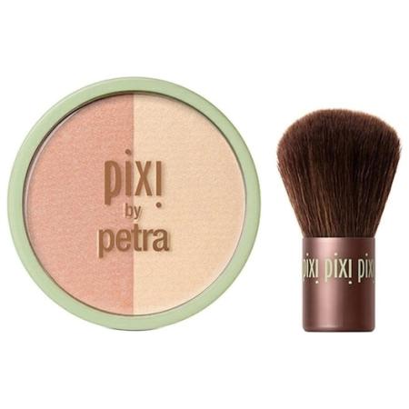 Pixi Make-up gezicht Cheeks Beauty Blush Duo + Kabuki Dames 10,21 g