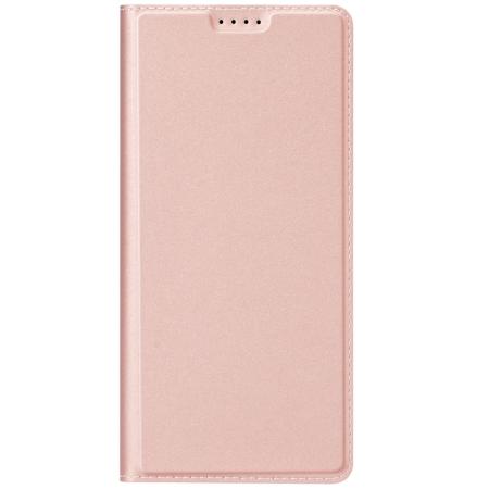 Dux Ducis Slim Softcase Bookcase voor de Samsung Galaxy A55 - Rosé Goud
