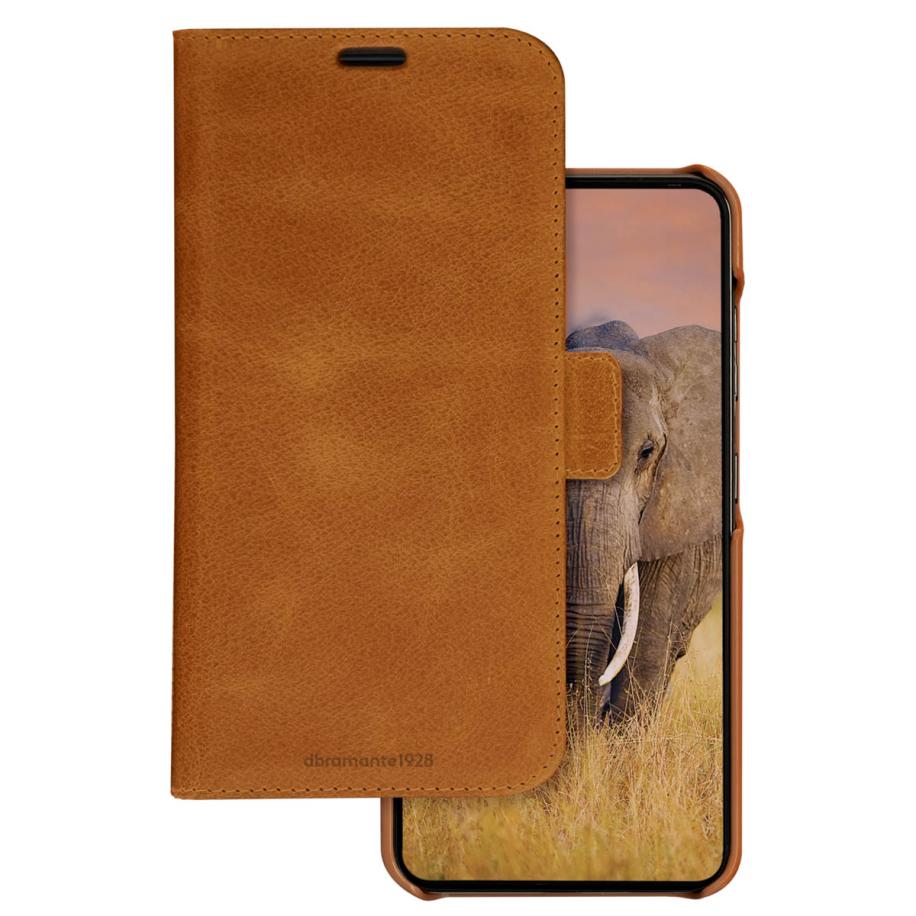 dbramante1928 Lynge Bookcase voor de Samsung Galaxy S24 Plus - Tan Bruin