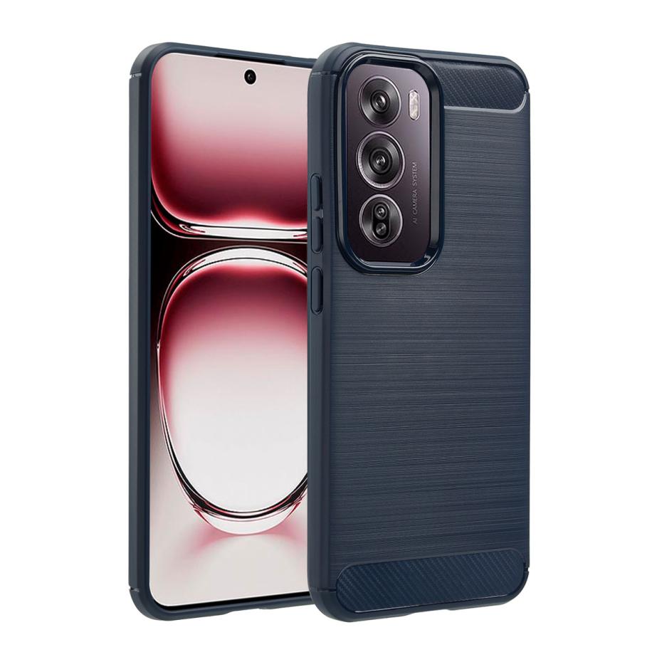 imoshion Brushed Backcover voor de Oppo Reno 12 - Donkerblauw Blauw