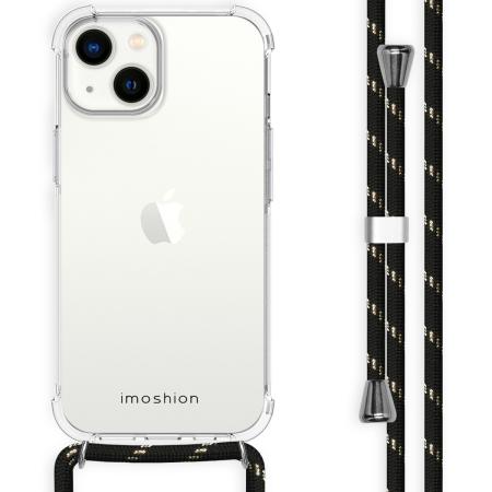 imoshion Backcover met koord voor de Apple iPhone 14 - Zwart & Goud