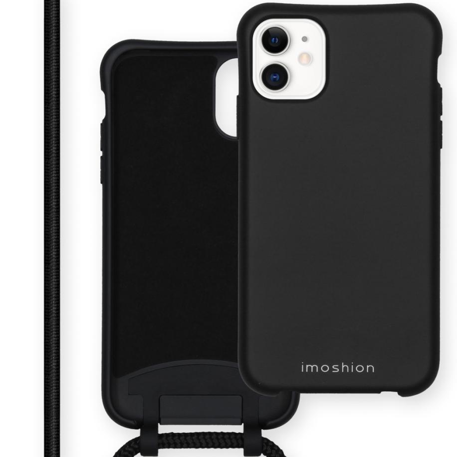 imoshion Color Backcover met afneembaar koord voor de Apple iPhone 11 - Zwart Zwart