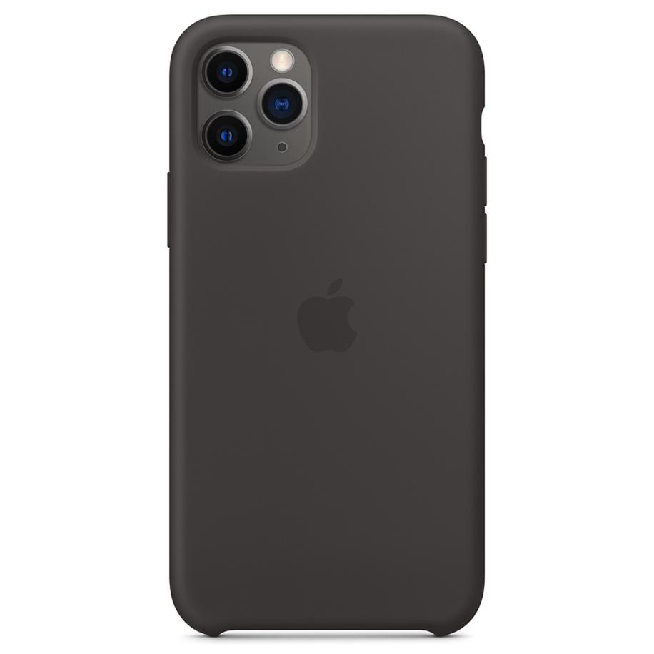 Silicone Backcover voor de Apple iPhone 11 Pro - Black Zwart
