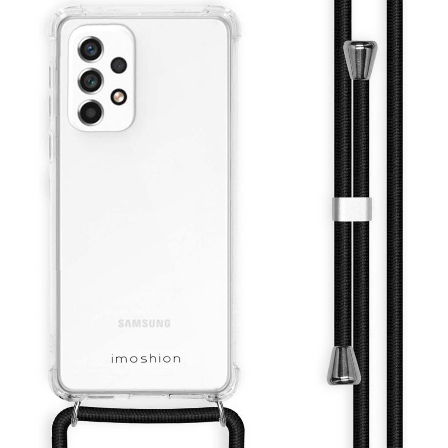 imoshion Backcover met koord voor de Samsung Galaxy A33 - Zwart Transparant