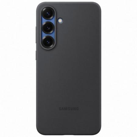 Originele Silicone Backcover voor de Samsung Galaxy S25 Plus - Zwart