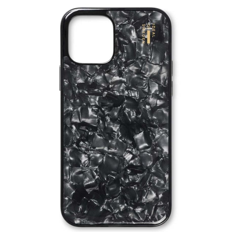 iDeal of Sweden Pearlized Case voor de Apple iPhone 12 (Pro) - Zwart Zwart