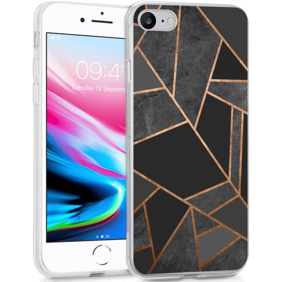imoshion Design hoesje voor de Apple iPhone SE (2022 / 2020) / 8 / 7 / 6(s) - Black Graphic Multicolor