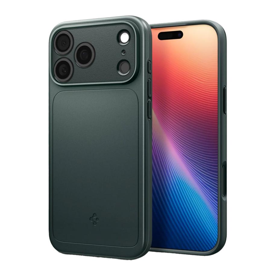 Spigen Thin Fit Backcover MagSafe voor de Apple iPhone 17 Pro - Abyss Green Groen