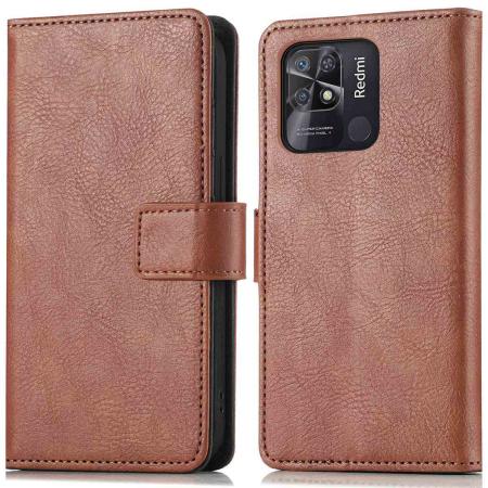 imoshion Luxe Bookcase voor de Xiaomi Redmi 10C - Bruin