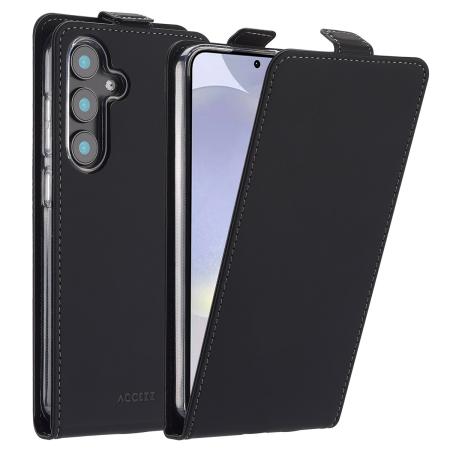 Accezz Flipcase voor de Samsung Galaxy S25 Plus - Zwart
