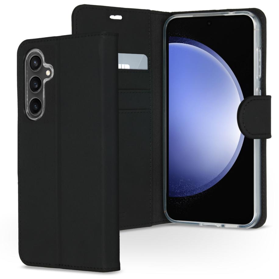 Accezz Wallet Softcase Bookcase voor de Samsung Galaxy S23 FE - Zwart Zwart