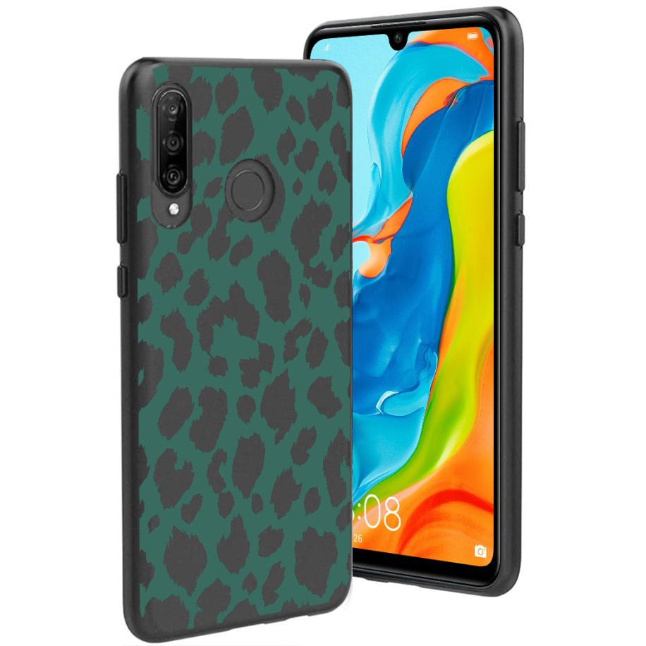 imoshion Design hoesje voor de Huawei P30 Lite - Green Leopard Multicolor